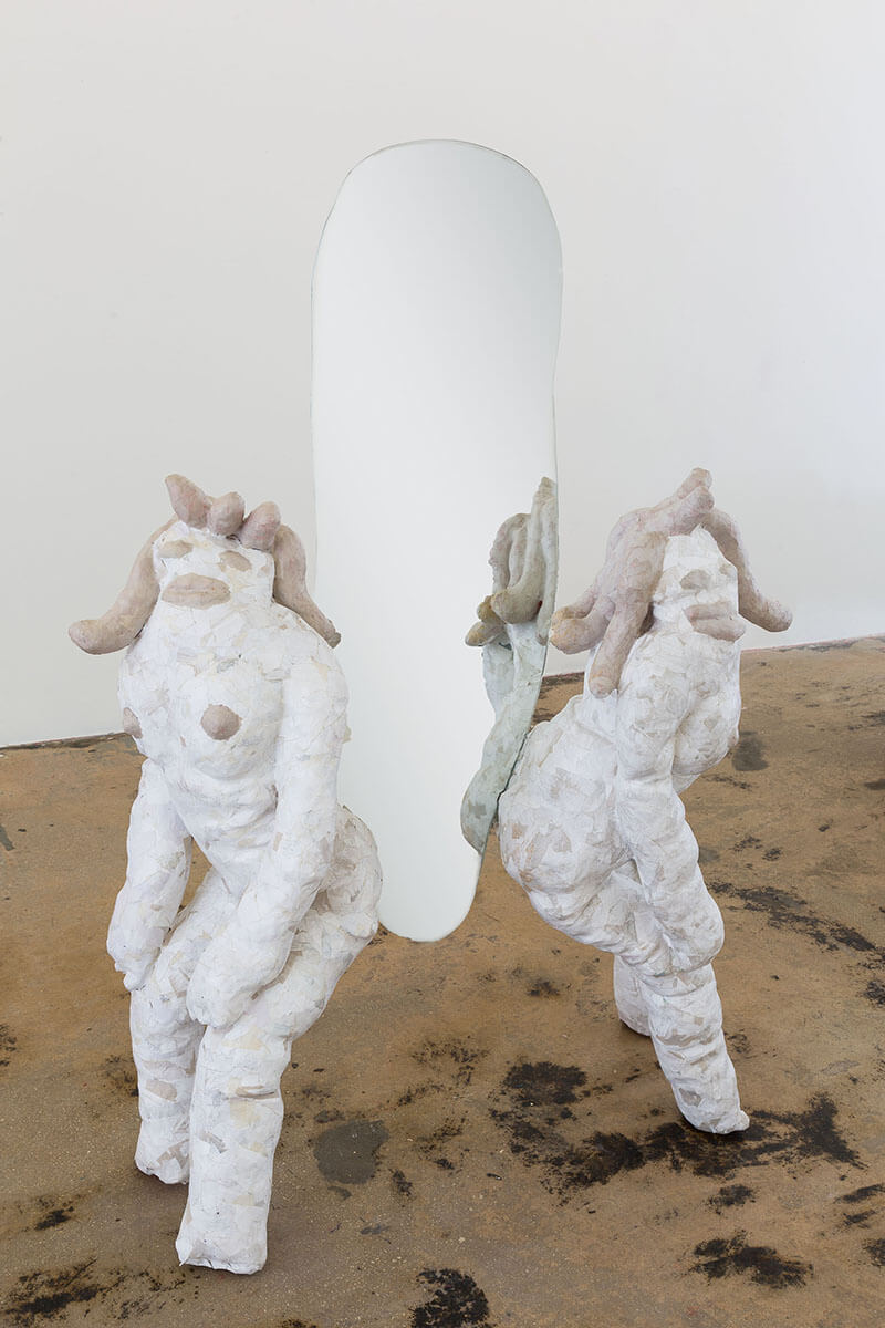 Mirror Sculpture by Katie Stout for 'Narcissus' exhibition at Nina Johnson gallery, Miami 2017