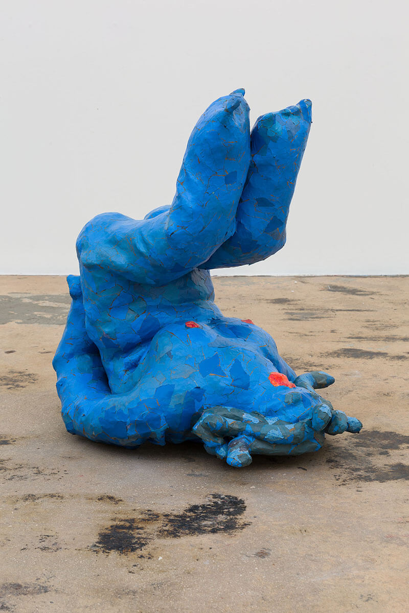 Functional Sculpture titled 'Butt to Butt' by Katie Stout for 'Narcissus' exhibition at Nina Johnson gallery, Miami 2017