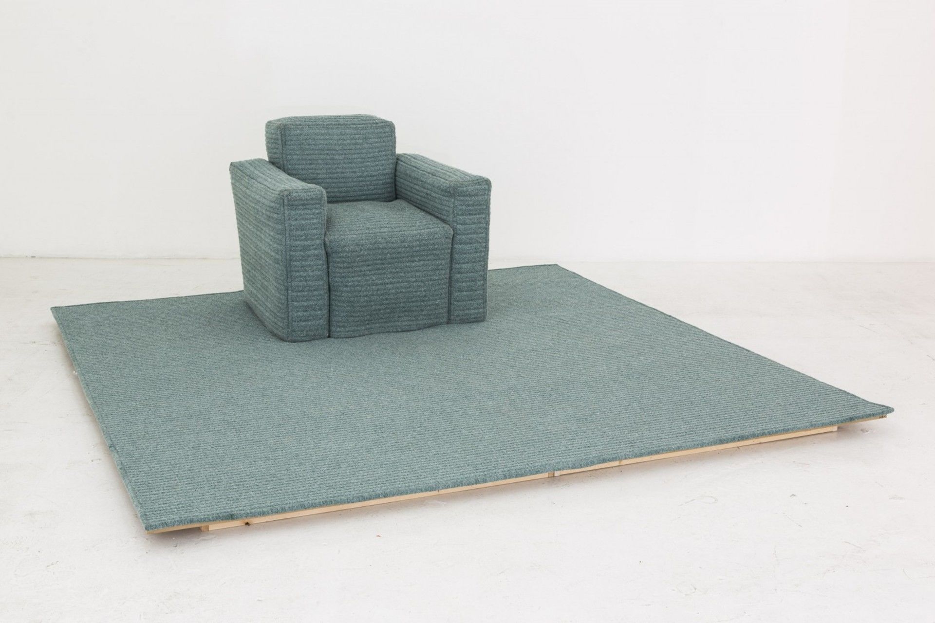 Chair Rug by Katie Stout for exhibition Docile/Domicile/Dandy at Gallery Diet, Miami 2015