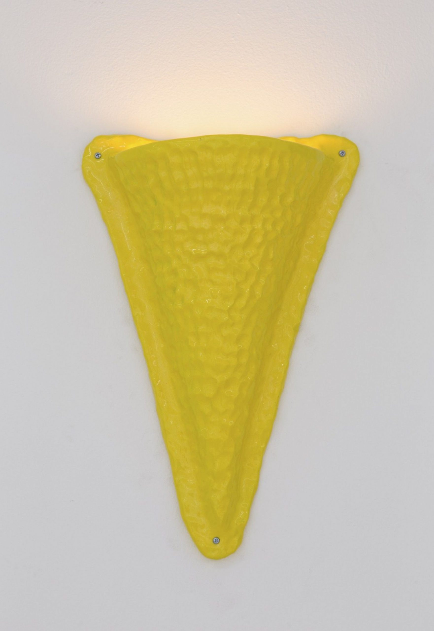 Yellow Fang Sconce by Katie Stout for exhibition Docile/Domicile/Dandy at Gallery Diet, Miami 2015