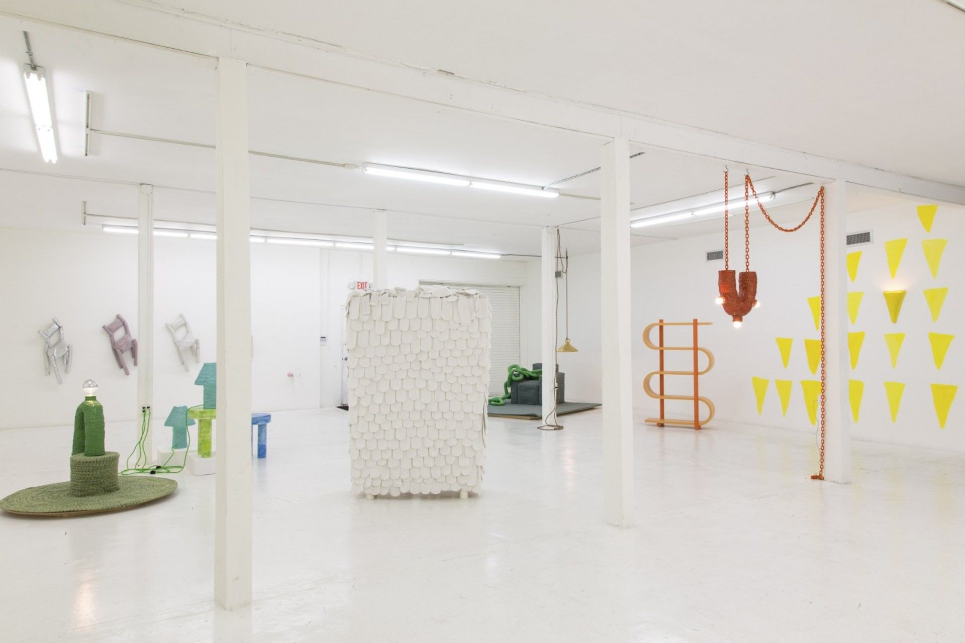 Installation view of Docile/Domicile/Dandy by Katie Stout at Gallery Diet, Miami 2015